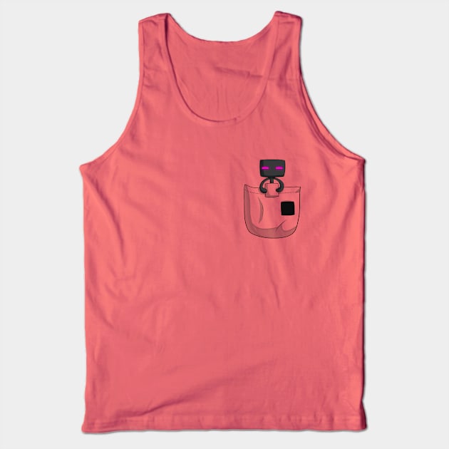 Pocket Enderman Tank Top by sambeawesome